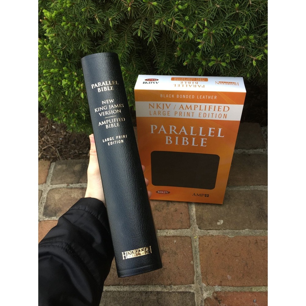 NKJV & Classic Amplified 1987 AMPC Parallel Bible - Black Bonded Leather